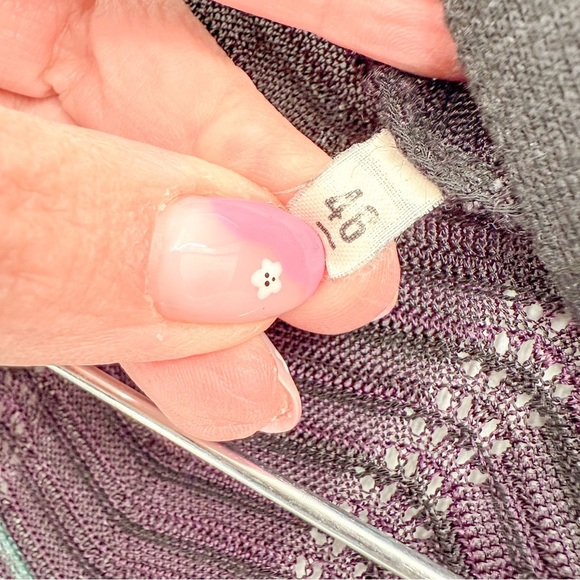 Missoni Purple and Yellow Chevron Cardigan Sweater - Picture 3 of 4